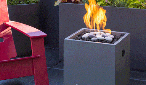 Firecube 16 is compact and modern with a surprising amount of heat out put for its small size